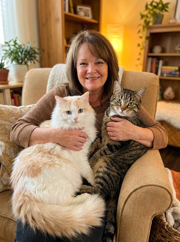 Pet Lover Print Owner Denise and Lily and Tink