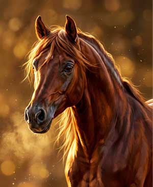 Hyper Realistic Horse Portrait