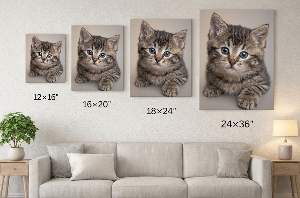 Studio Portrait Sizing